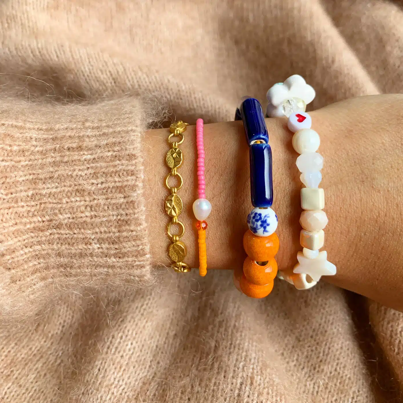 You are loved jewellery bracelets stack