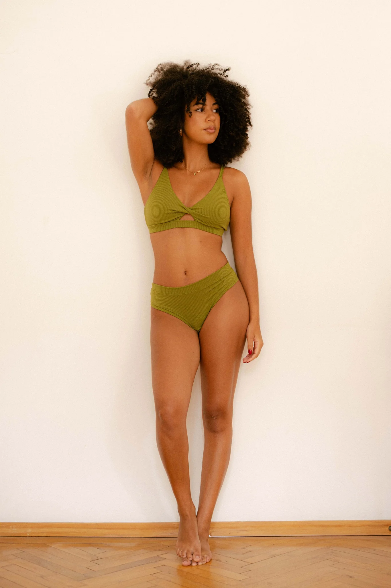 Women's underwear set green