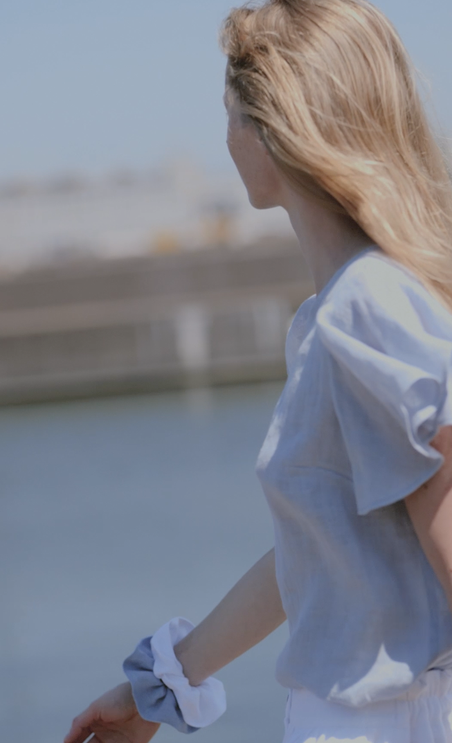 Gauze Linen Summer Blouse Butterfly Wings by Old Linen Mill.
