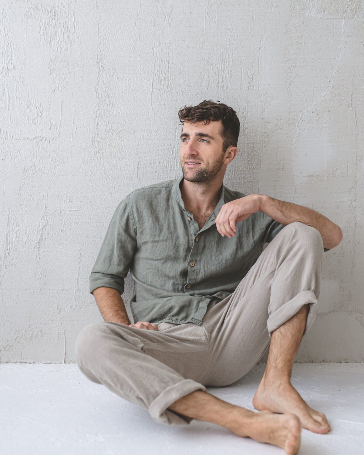 Men's Linen Pants by Old Linen Mill.