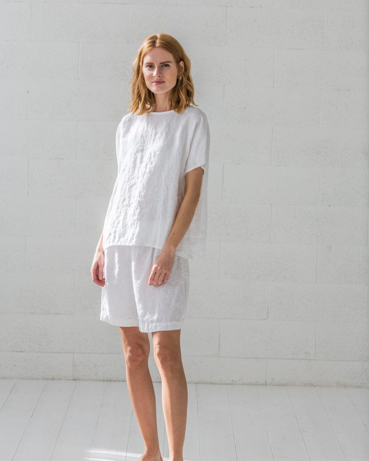 Natural Linen Pajamas Set by Old Linen Mill.