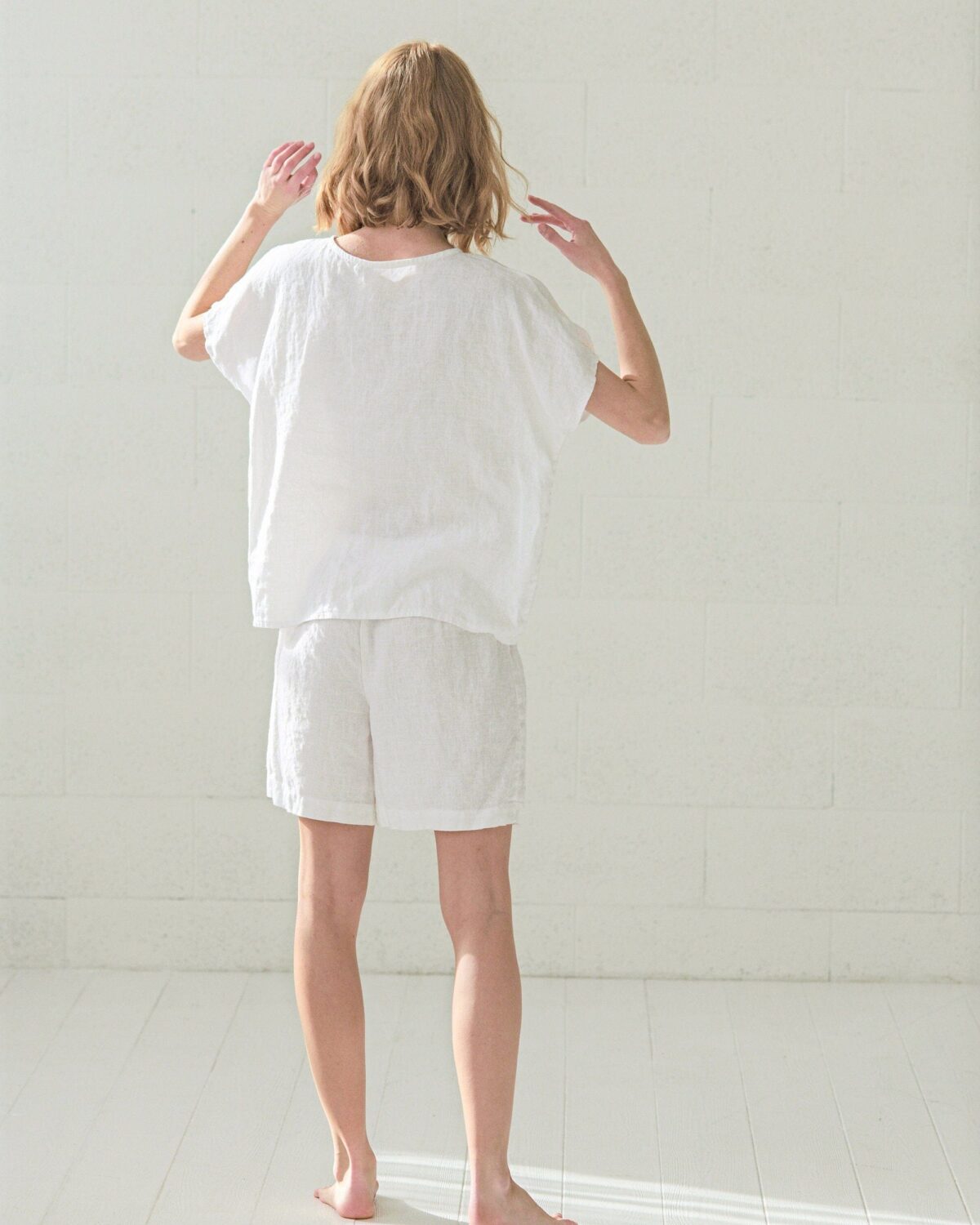 Natural Linen Pajamas Set by Old Linen Mill.