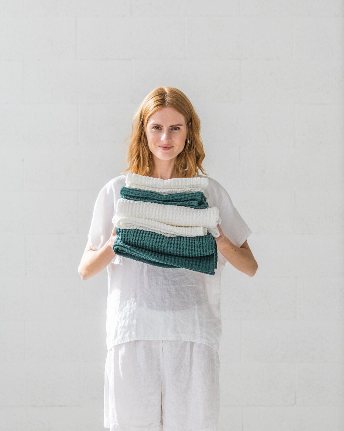 Natural Linen Pajamas Set by Old Linen Mill.