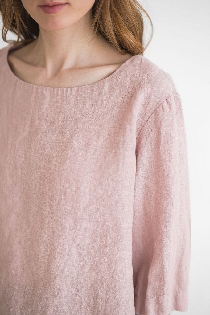 Simple Linen Blouse by Old Linen Mill.