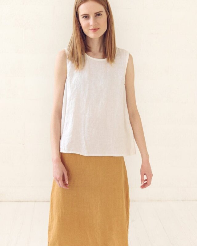 Swing Linen Tank Top by Old Linen Mill.