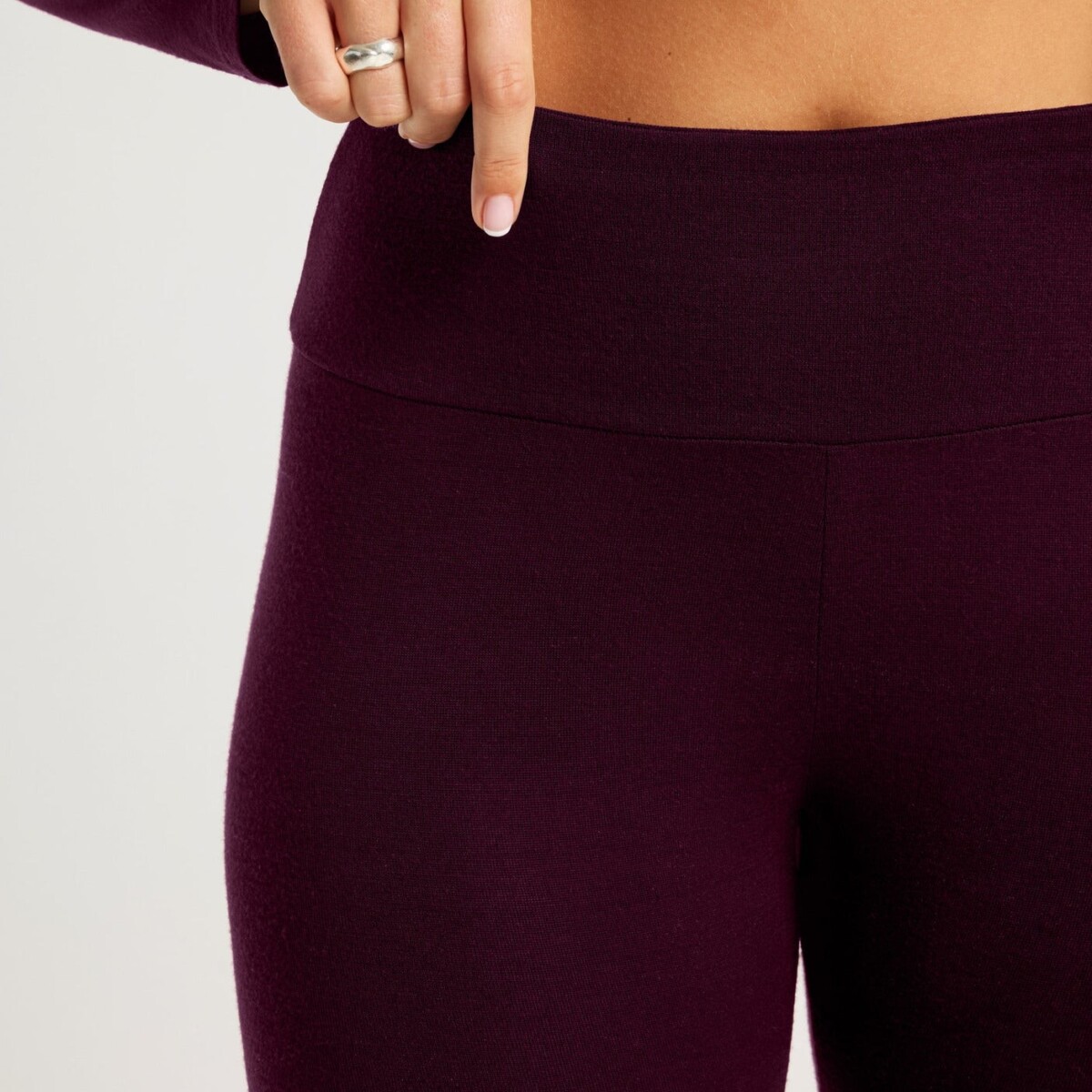 Ingrid Merino Long Jane Burgundy by Astrid Wild.