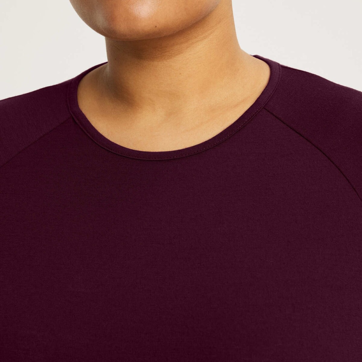 Ingrid Merino Long Sleeve Burgundy by Astrid Wild.