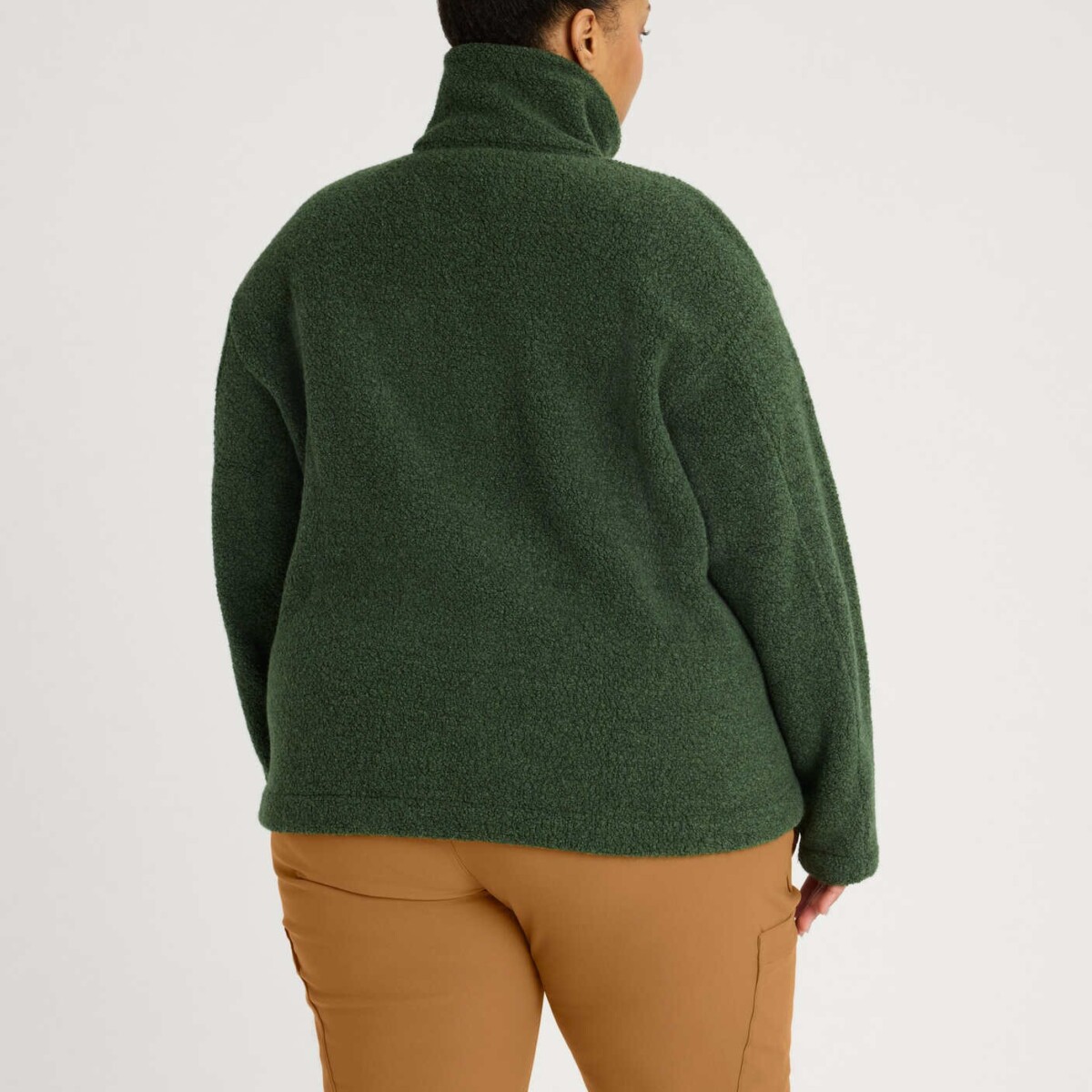Minna Wool Fleece Jacket Green by Astrid Wild.
