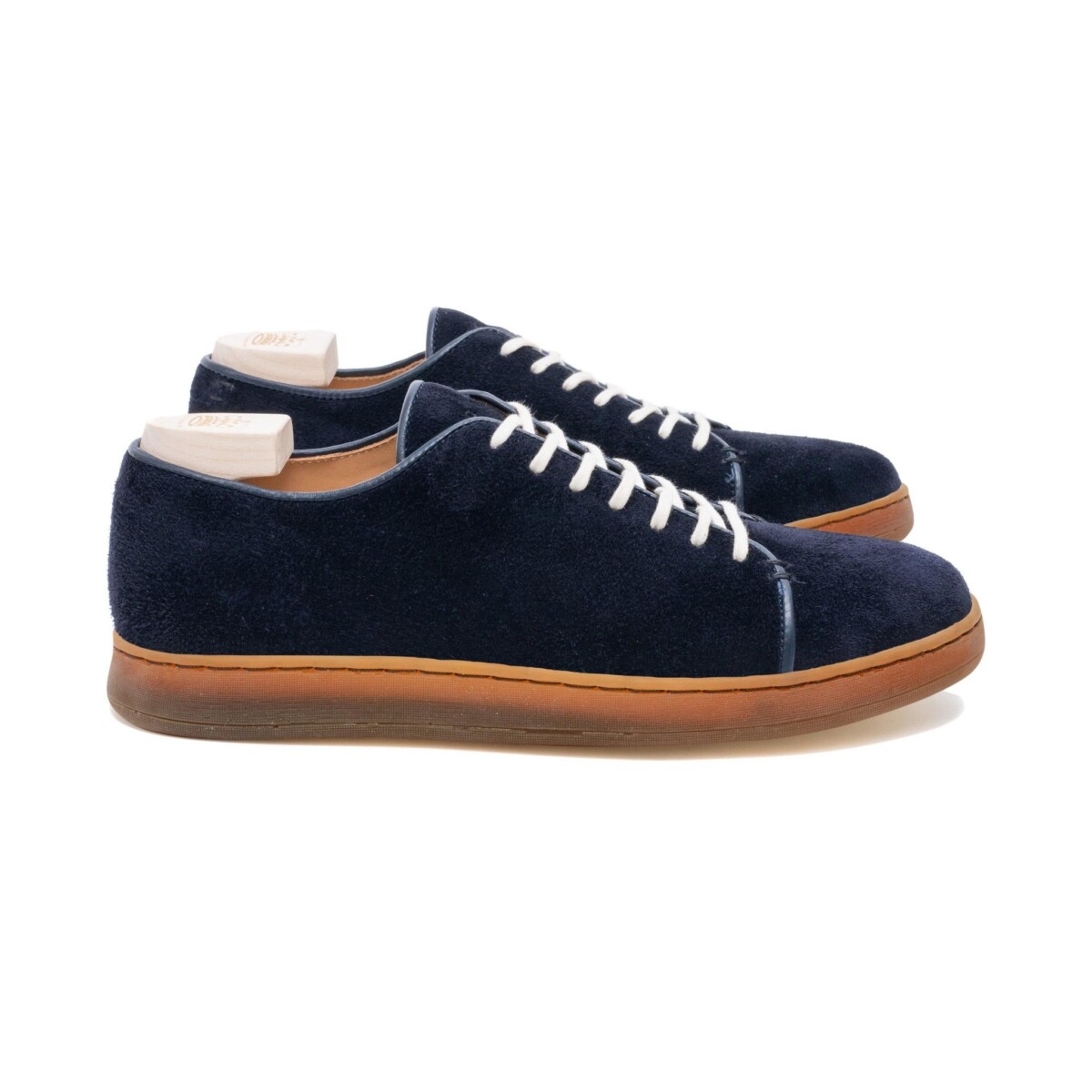 Harlestone Derby Navy Scottish Deer Suede by Crown Northampton.