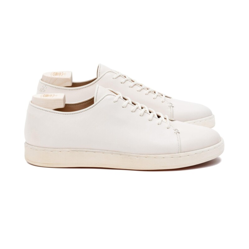 Harlestone Derby Off White Veg Tan Calf by Crown Northampton.