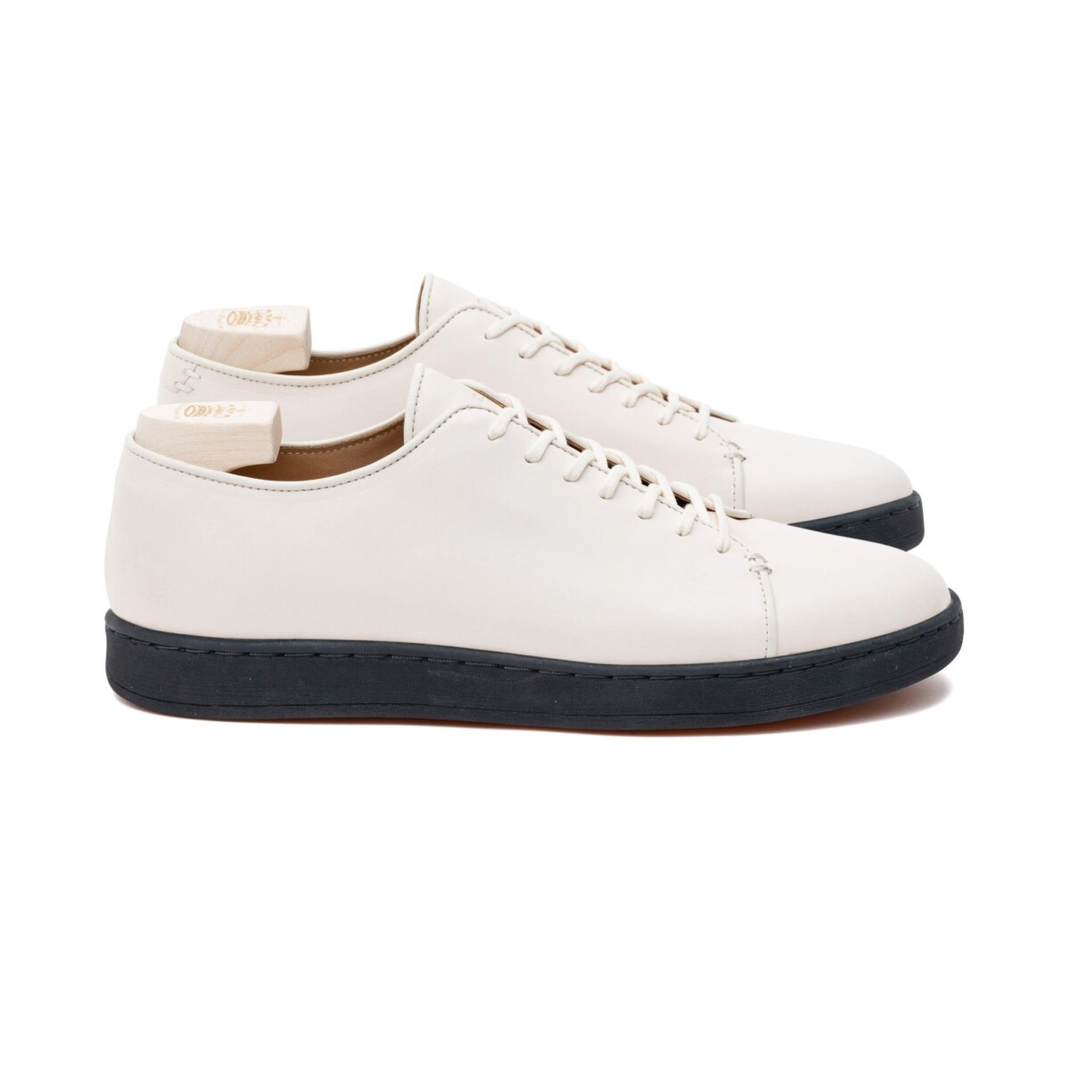Harlestone Derby Off White Veg Tan Calf by Crown Northampton.