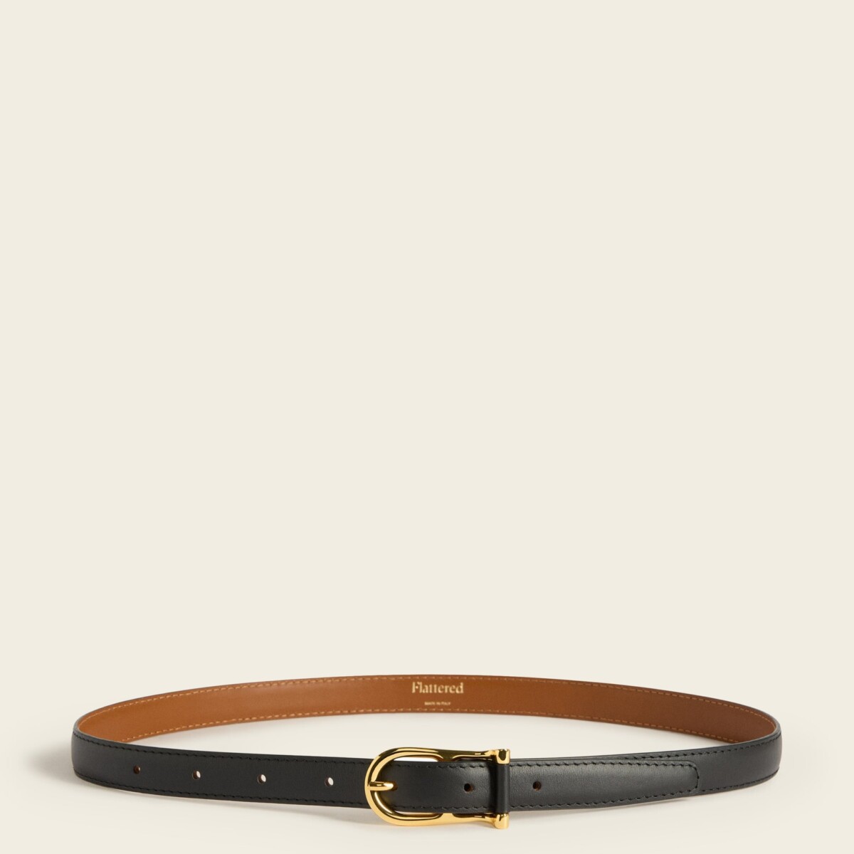 Betty Belt Leather Black by Flattered.