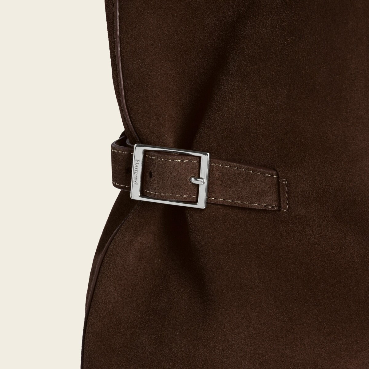 Lesley Tote Bag Suede Chocolate by Flattered.