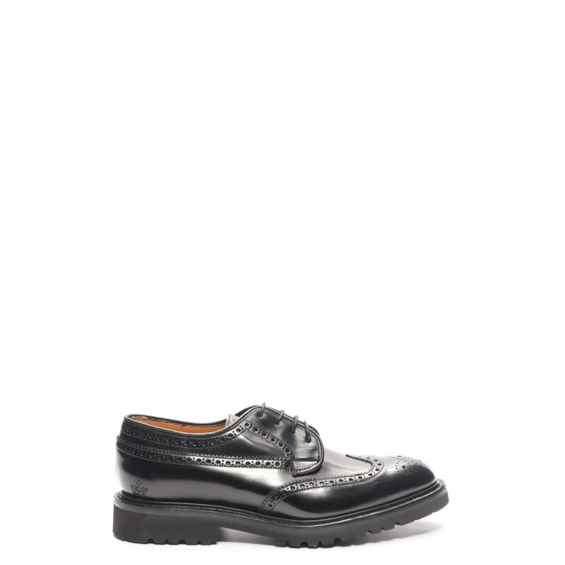 Guinevere Brogue Derby Shoes - Black by Macian.