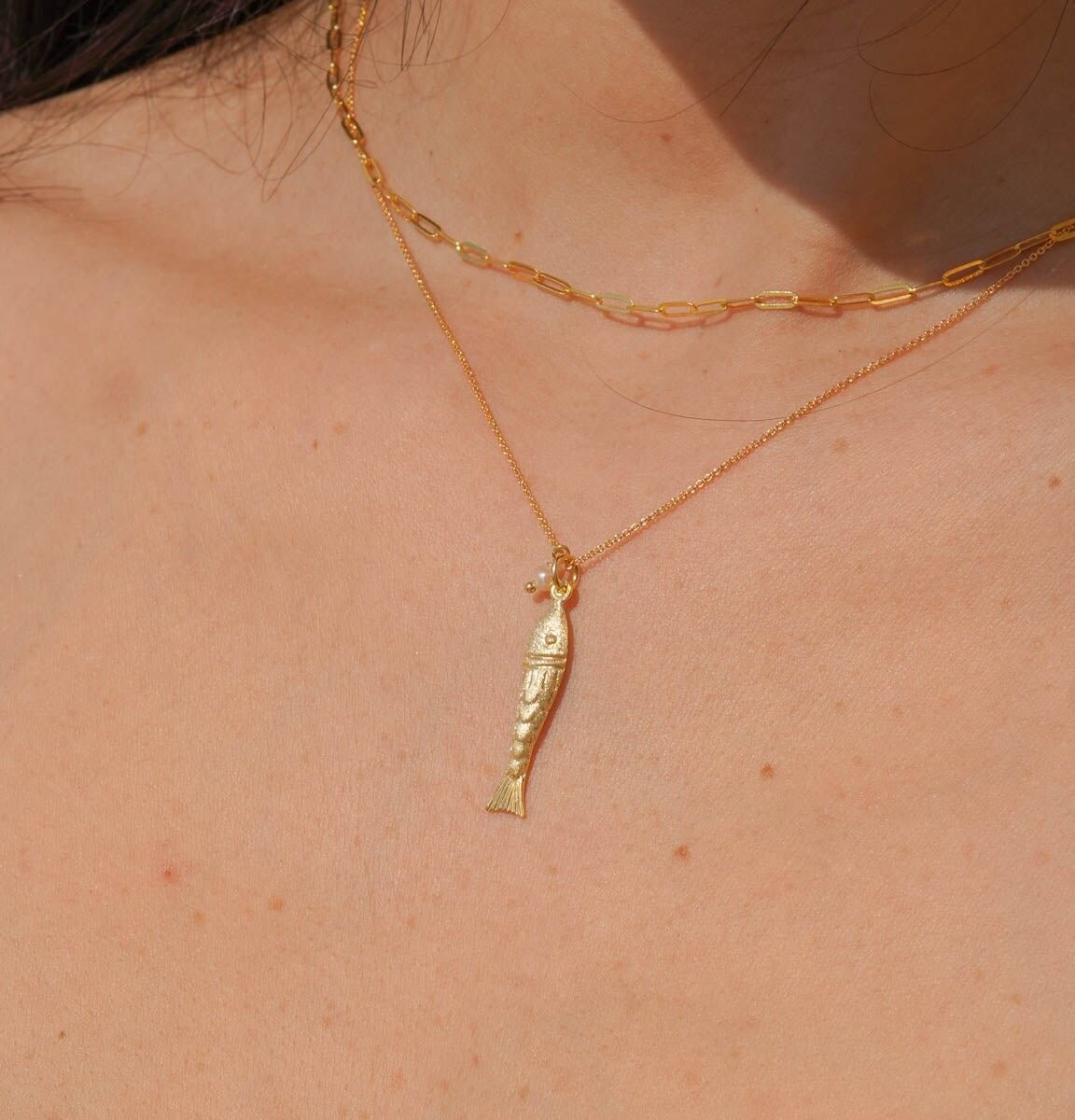Chain Gold Necklace by Näz.