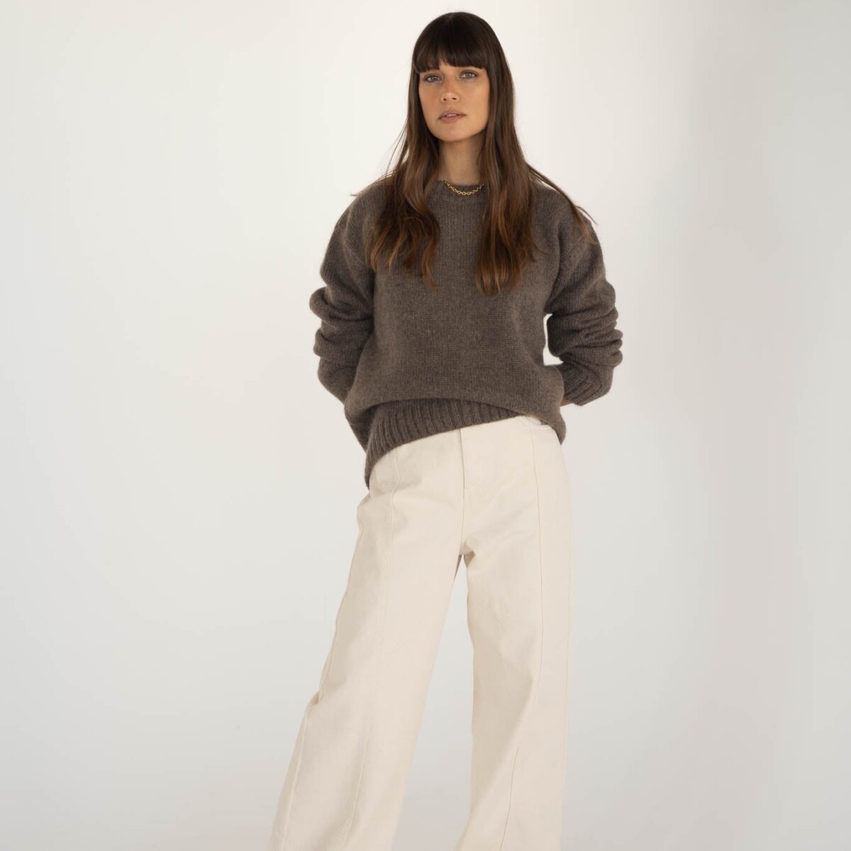 Claudia Alpaca Long Crewneck by Näz.