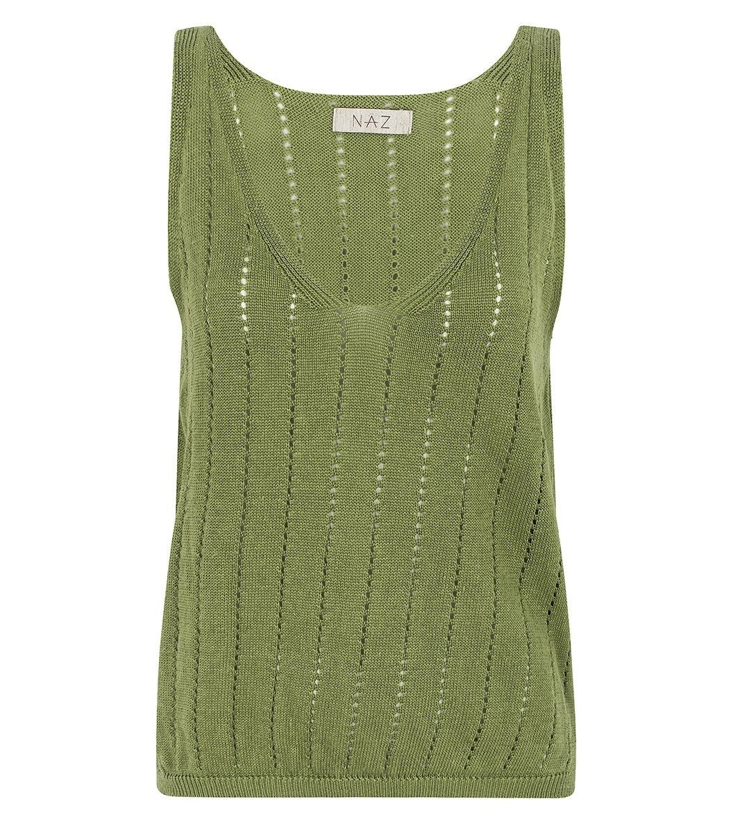 Jaya Green Linen Top by Näz.