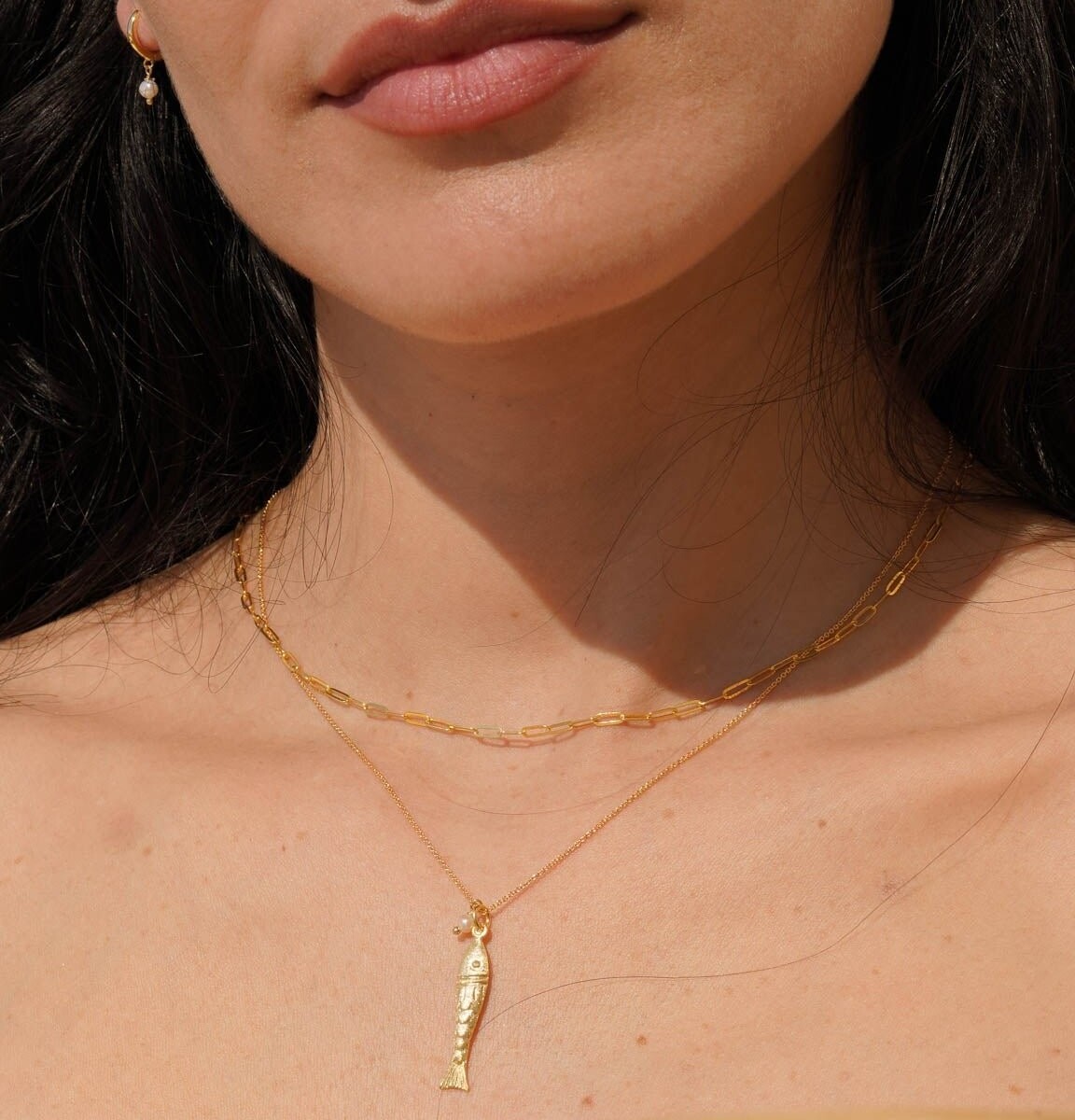 Pearl Hoops by Näz.