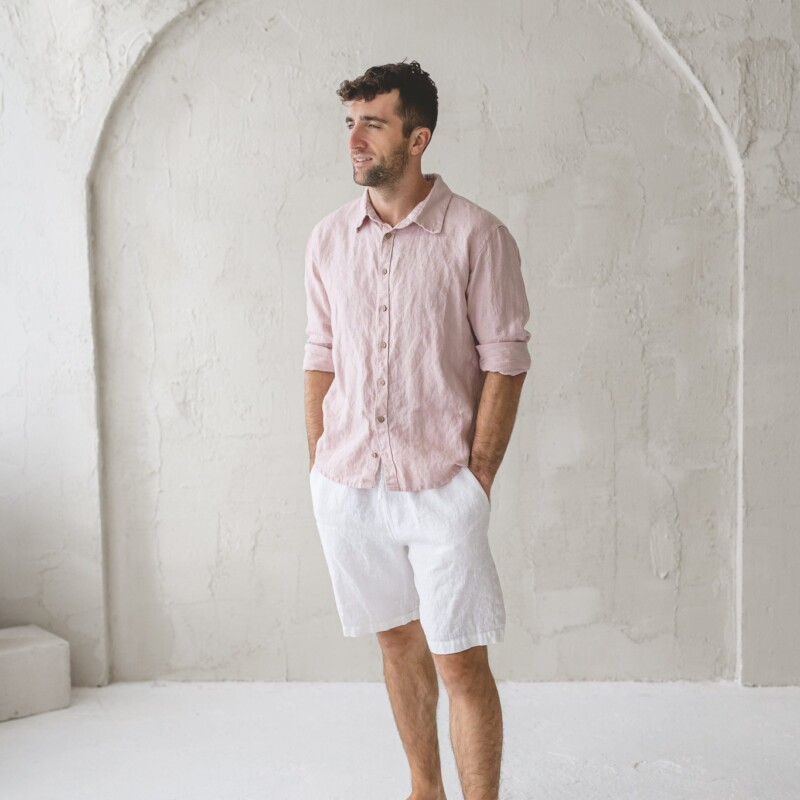 Linen Men's Shorts by Old Linen Mill.