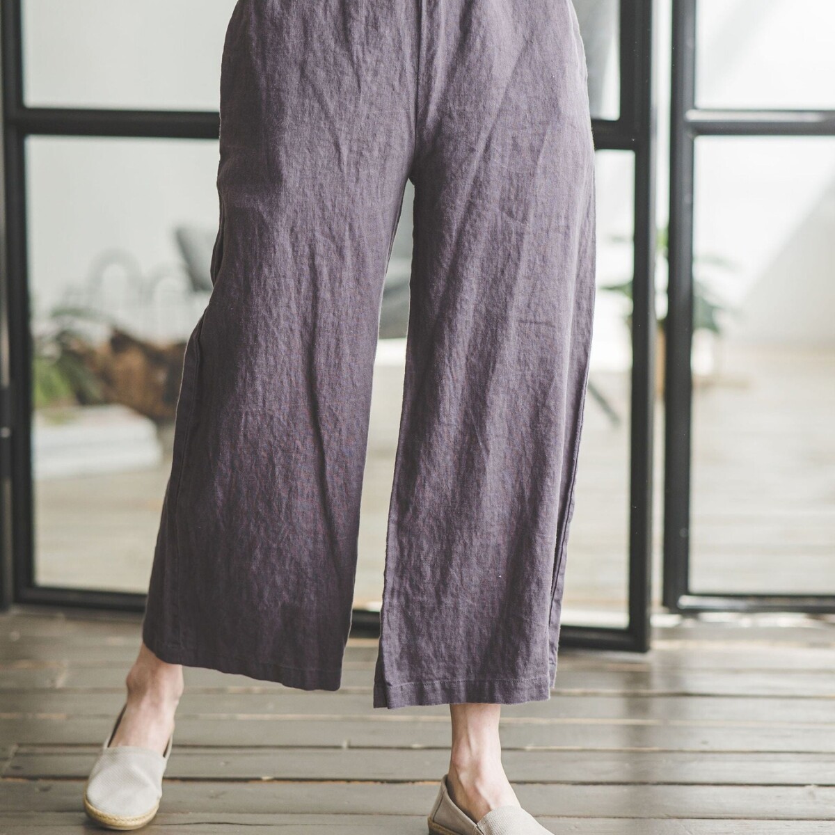 Loose Linen Pants by Old Linen Mill.