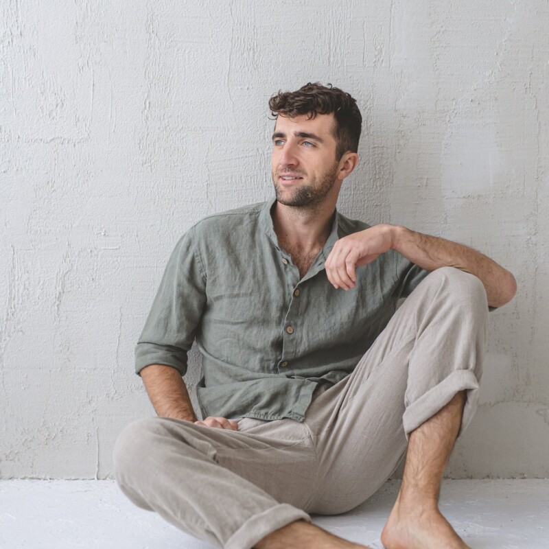 Men's Linen Pants by Old Linen Mill.