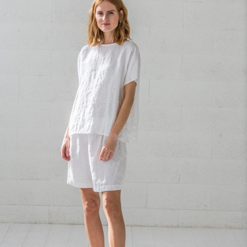 Natural Linen Pajamas Set by Old Linen Mill.