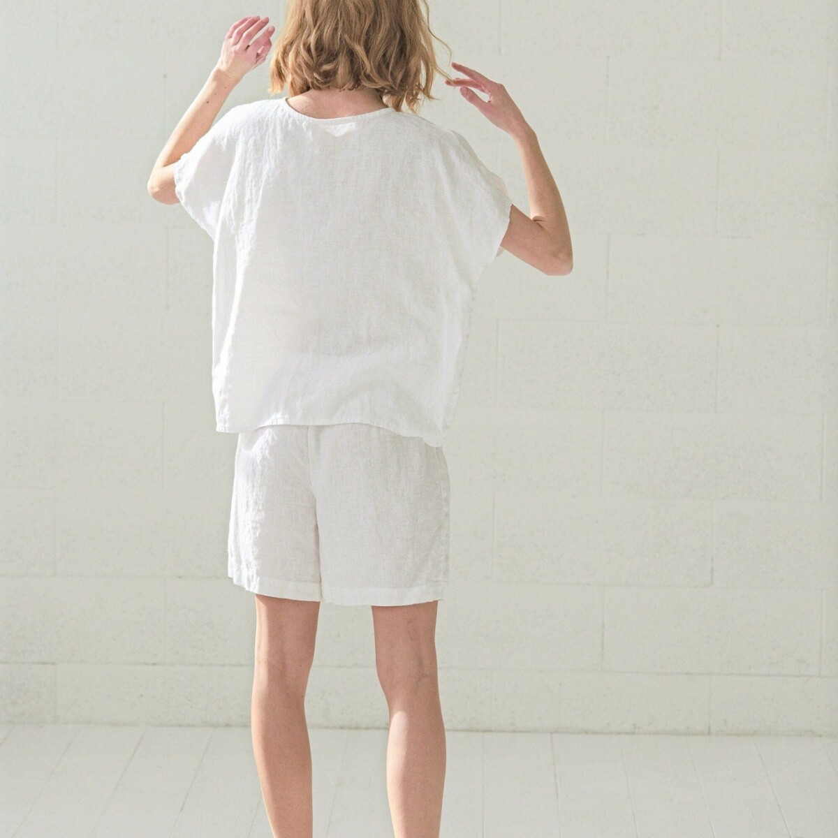 Natural Linen Pajamas Set by Old Linen Mill.