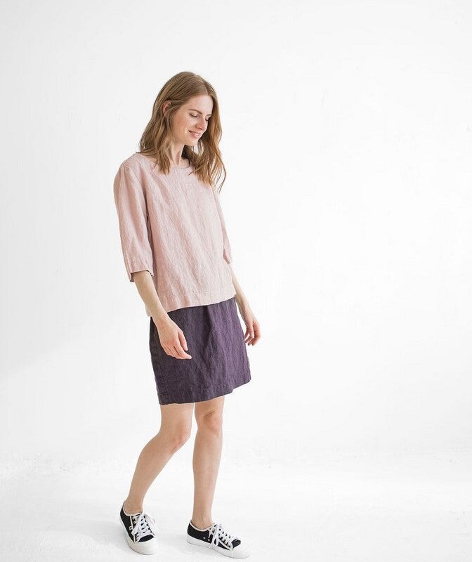 Simple Linen Blouse by Old Linen Mill.