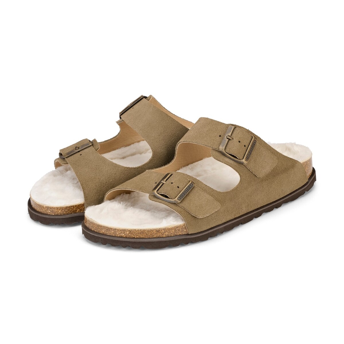 Bilbao Sandals - Taupe Suede by Shepherd of Sweden.