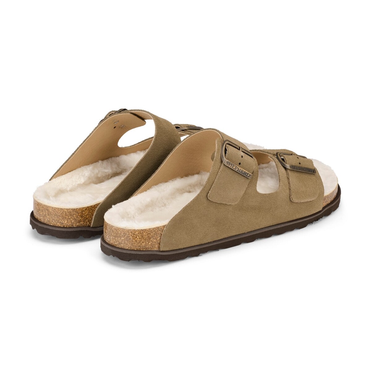 Bilbao Sandals - Taupe Suede by Shepherd of Sweden.
