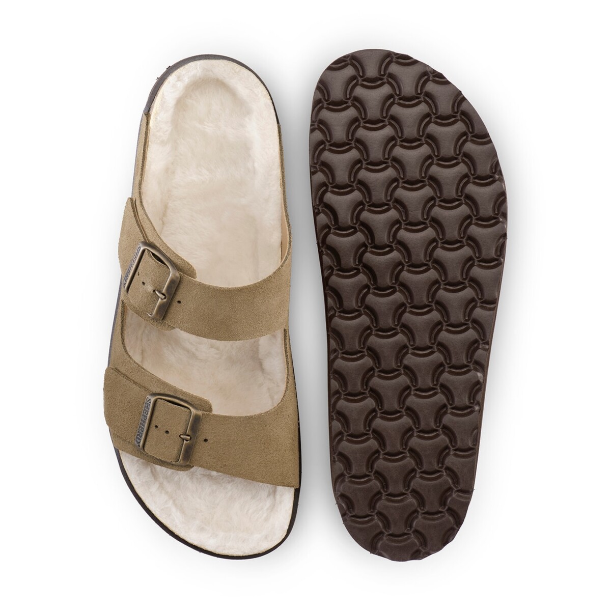 Bilbao Sandals - Taupe Suede by Shepherd of Sweden.