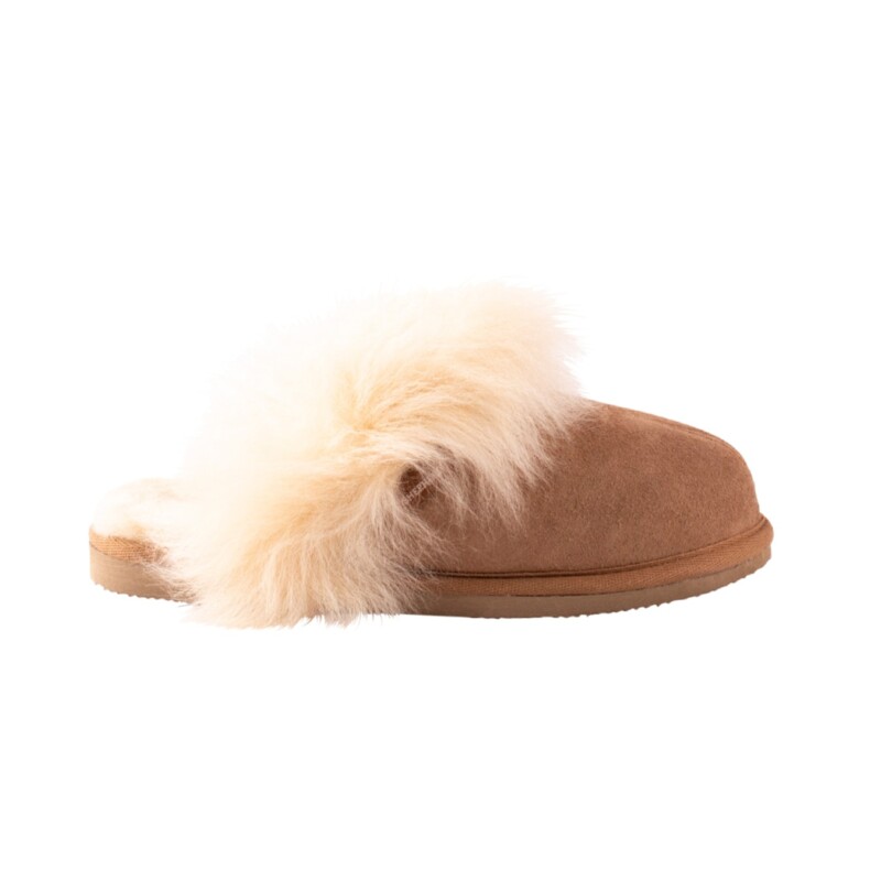 Evelina Slippers - Chestnut by Shepherd of Sweden.