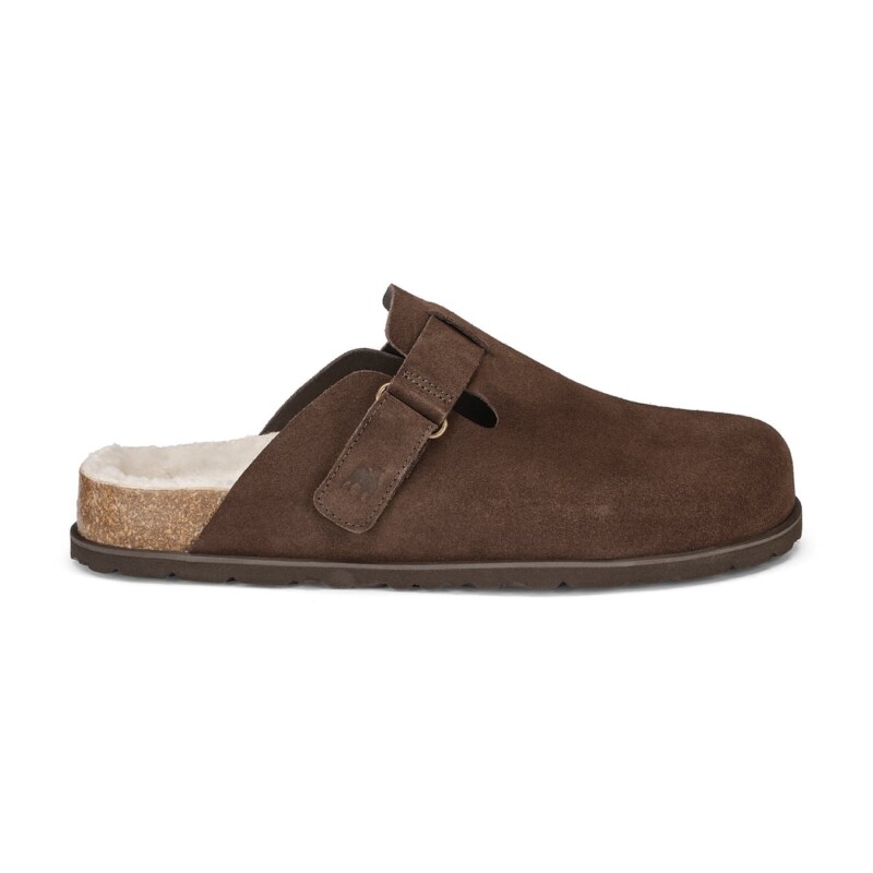 Hilma Clogs - Brown Suede by Shepherd of Sweden.