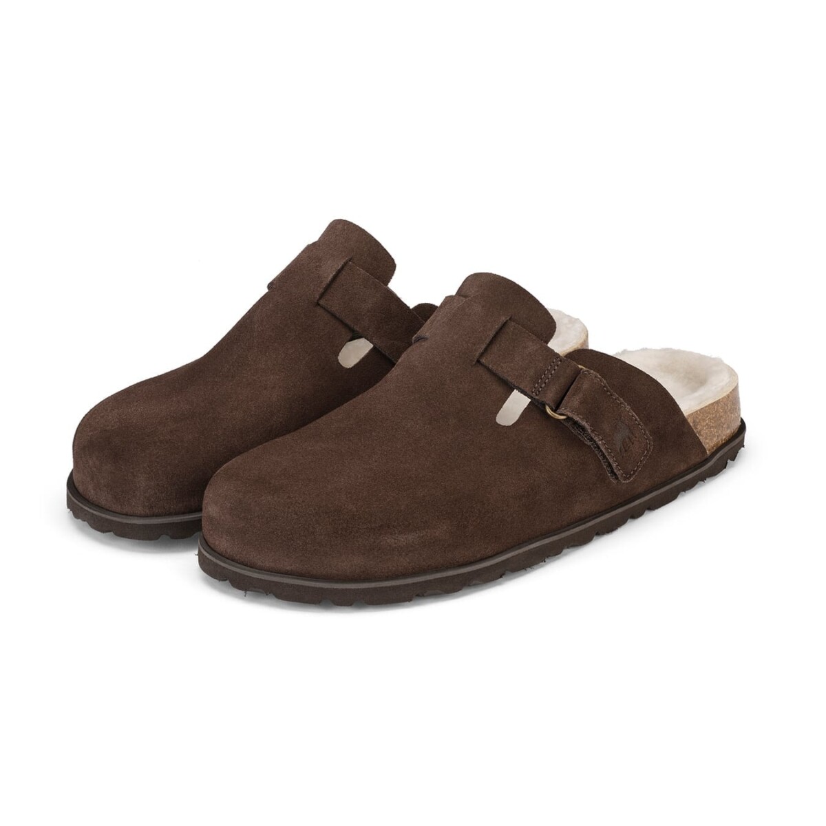 Hilma Clogs - Brown Suede by Shepherd of Sweden.
