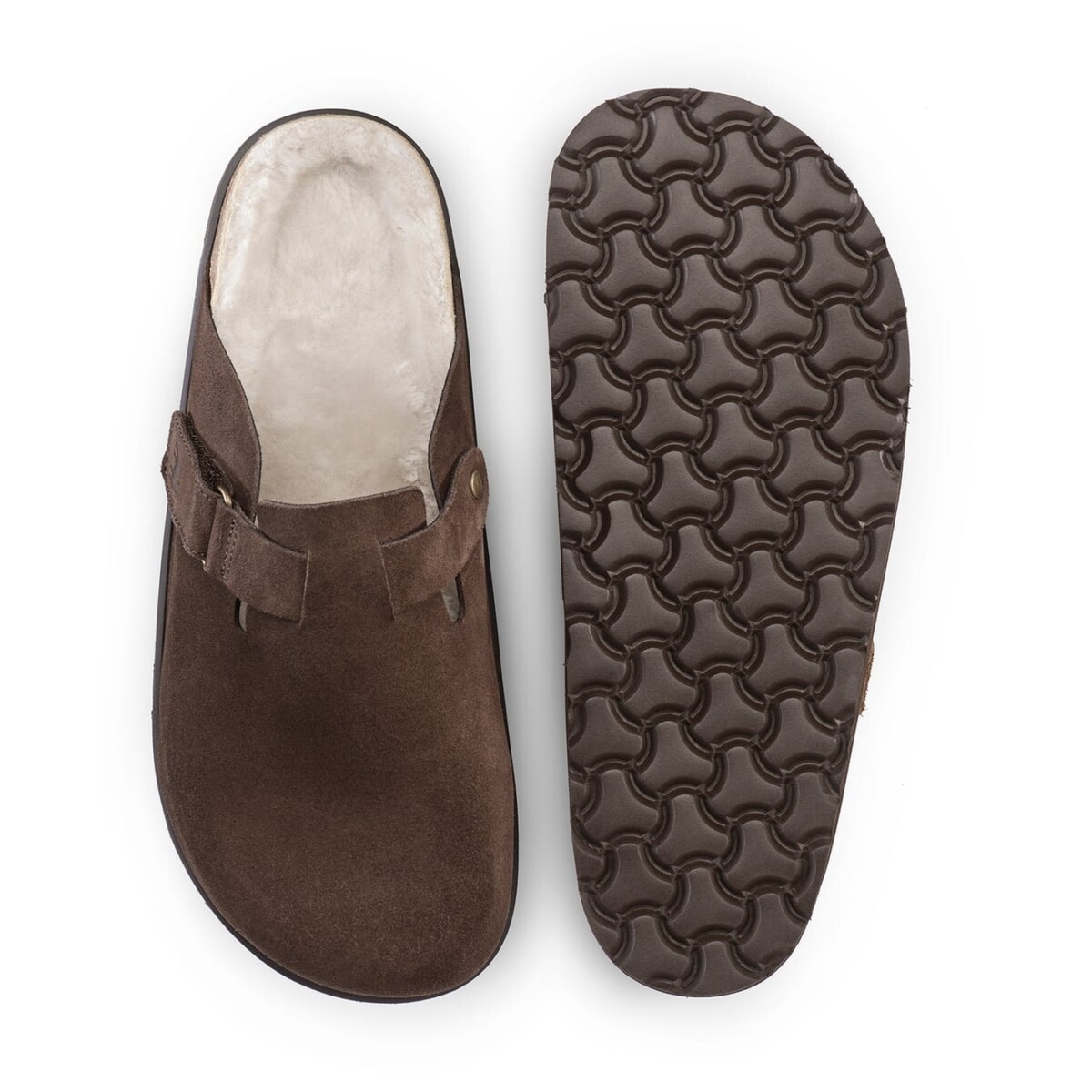 Hilma Clogs - Brown Suede by Shepherd of Sweden.