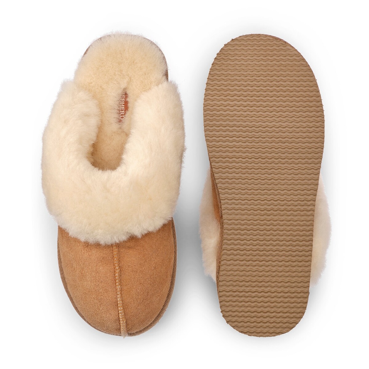 Jessica Slippers - Chestnut by Shepherd of Sweden.