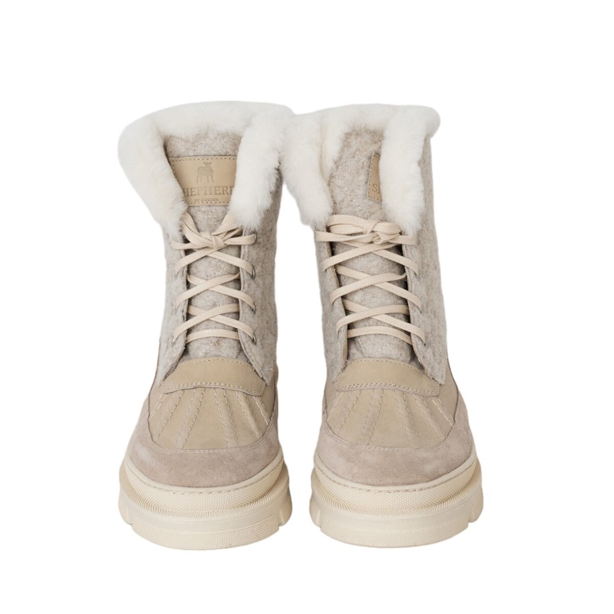 Meghan Boots - Creme by Shepherd of Sweden.