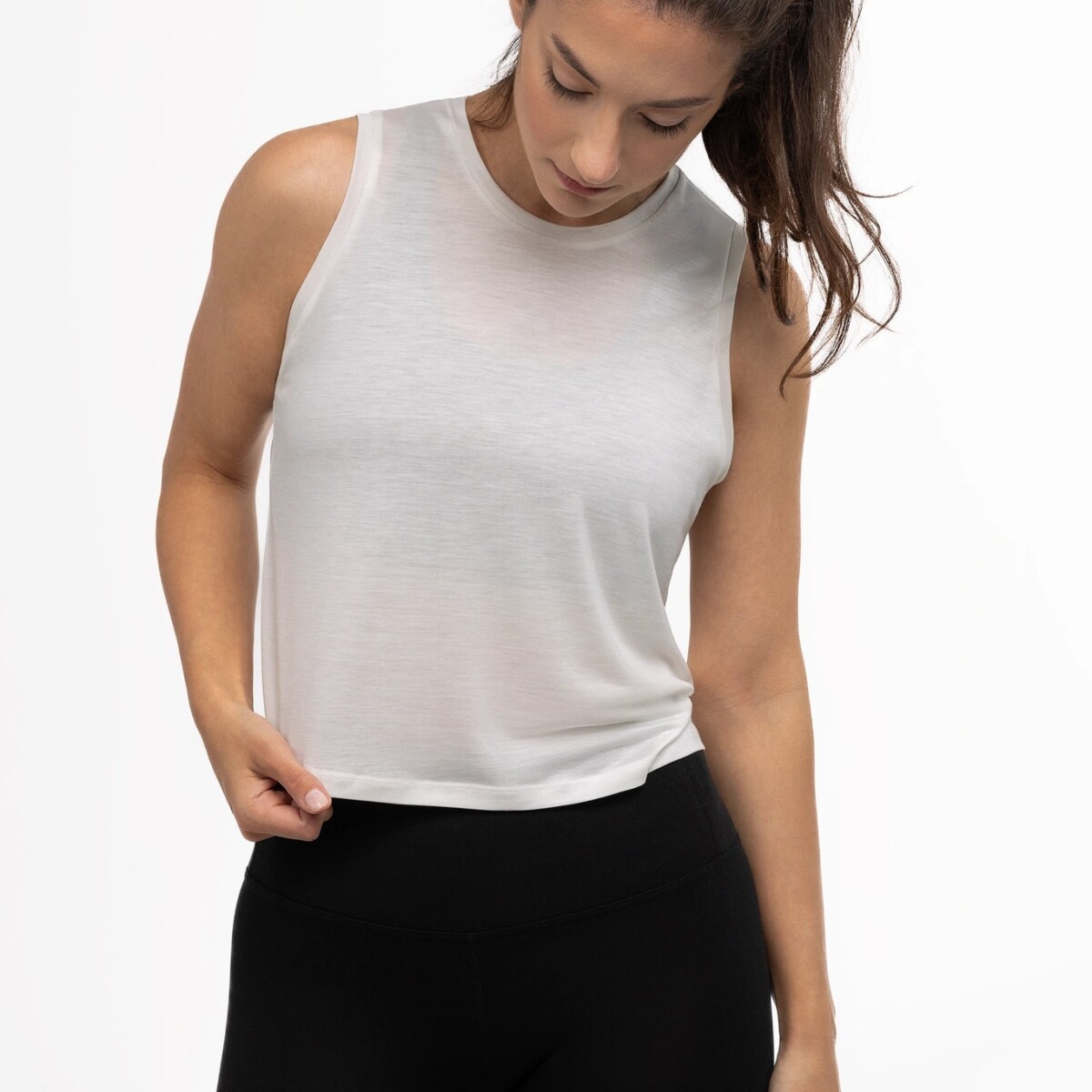 AER Relaxed Tencel Crop Top by Tripulse.