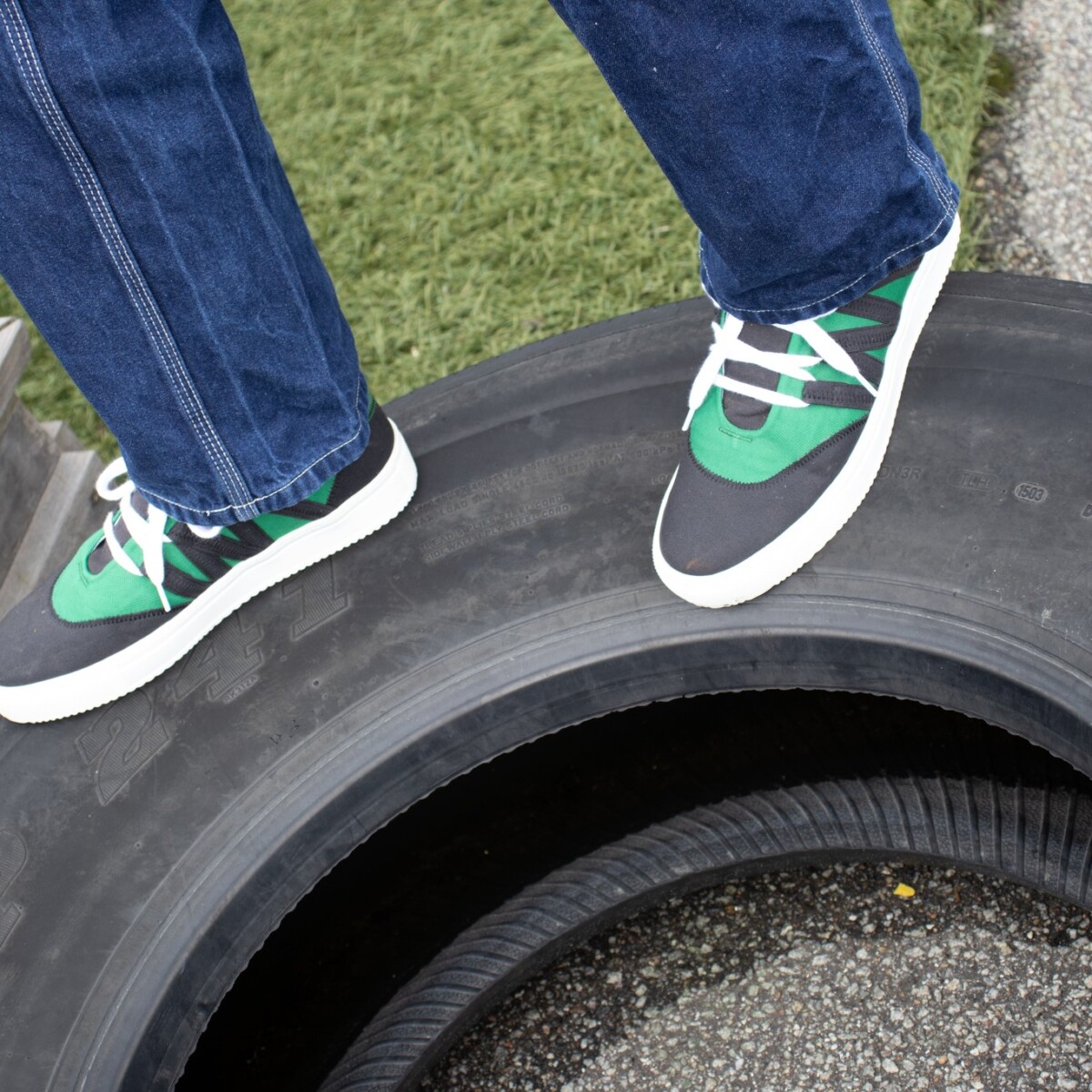 Green/White Phoenix Sneaker by VAER.