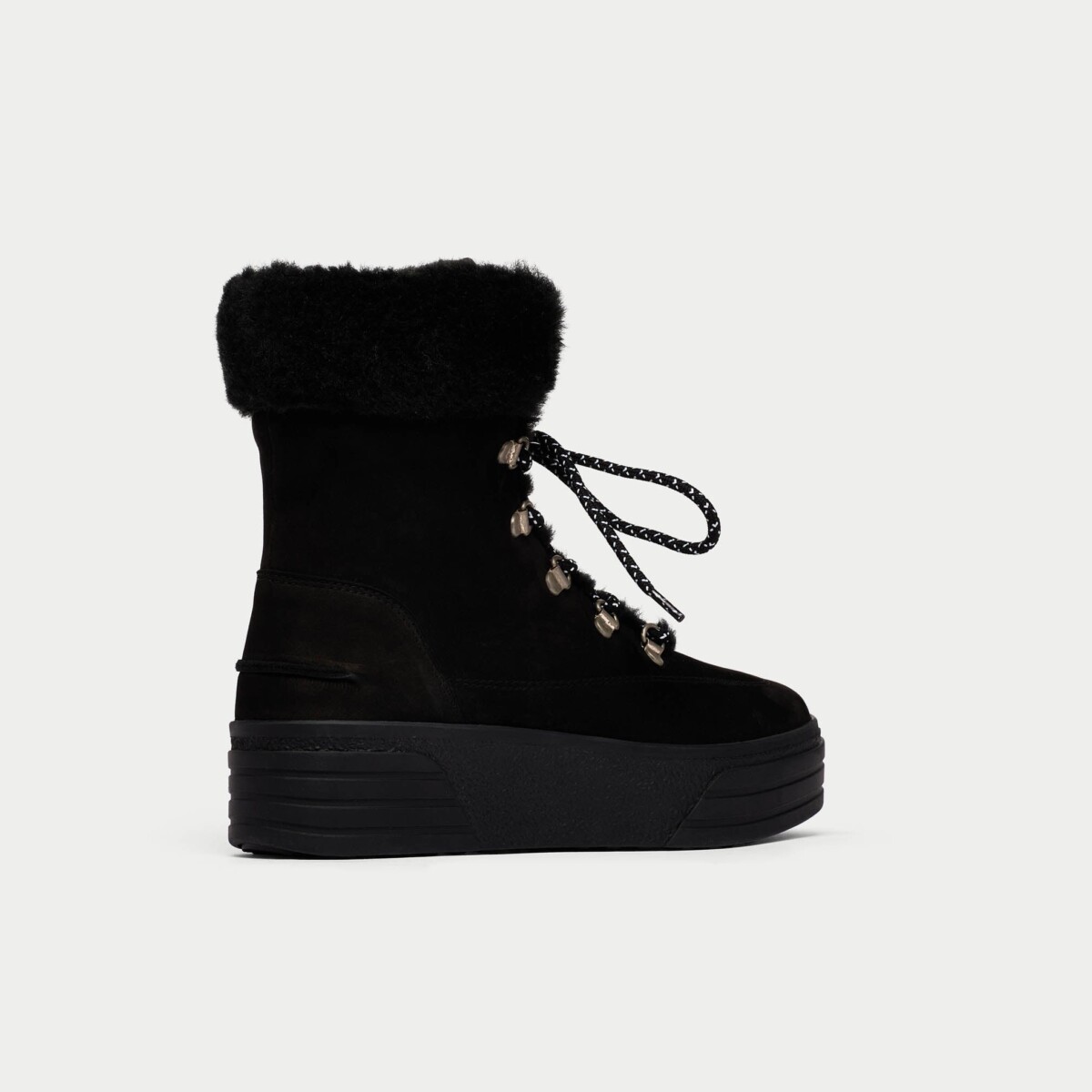 Abbie - Black Nubuck Leather Boots by Calla Shoes.