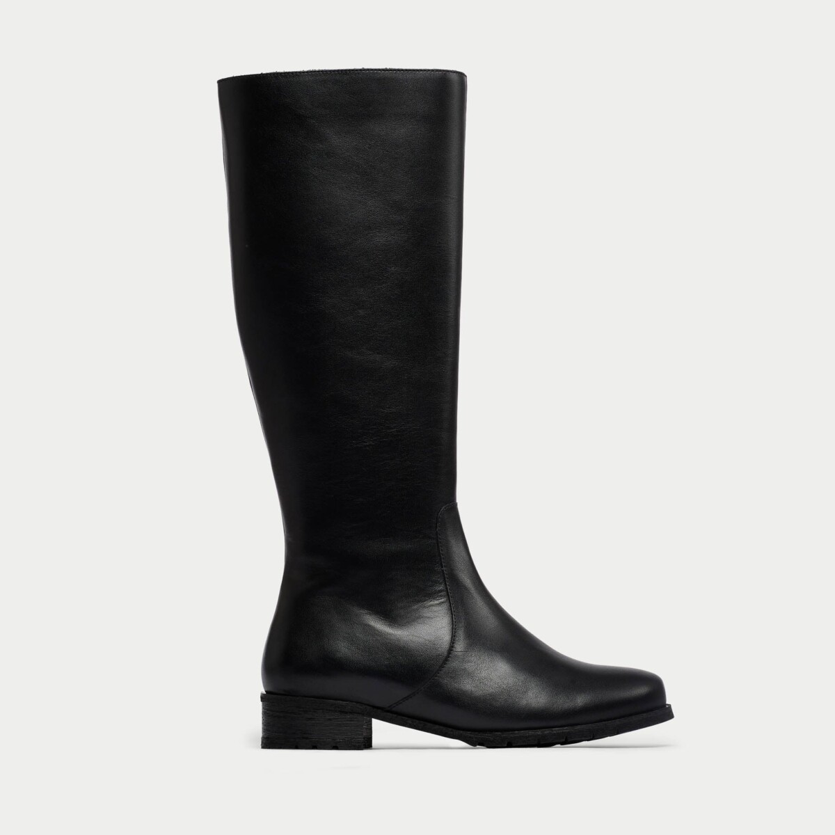 Bella - Black Leather Boots by Calla Shoes.