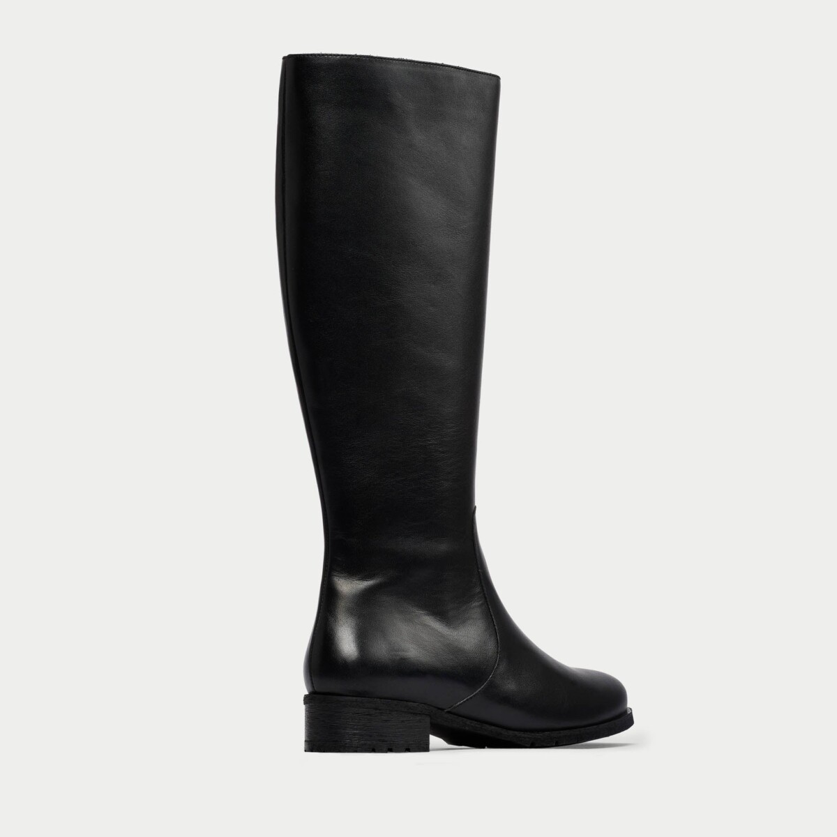 Bella - Black Leather Boots by Calla Shoes.