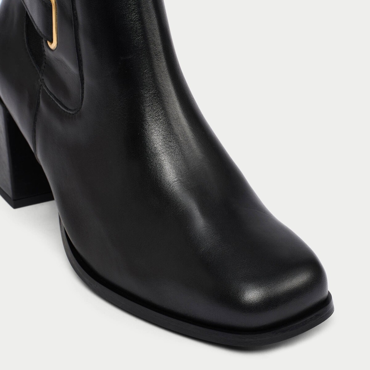 Miriam - Black Leather Boots by Calla Shoes.