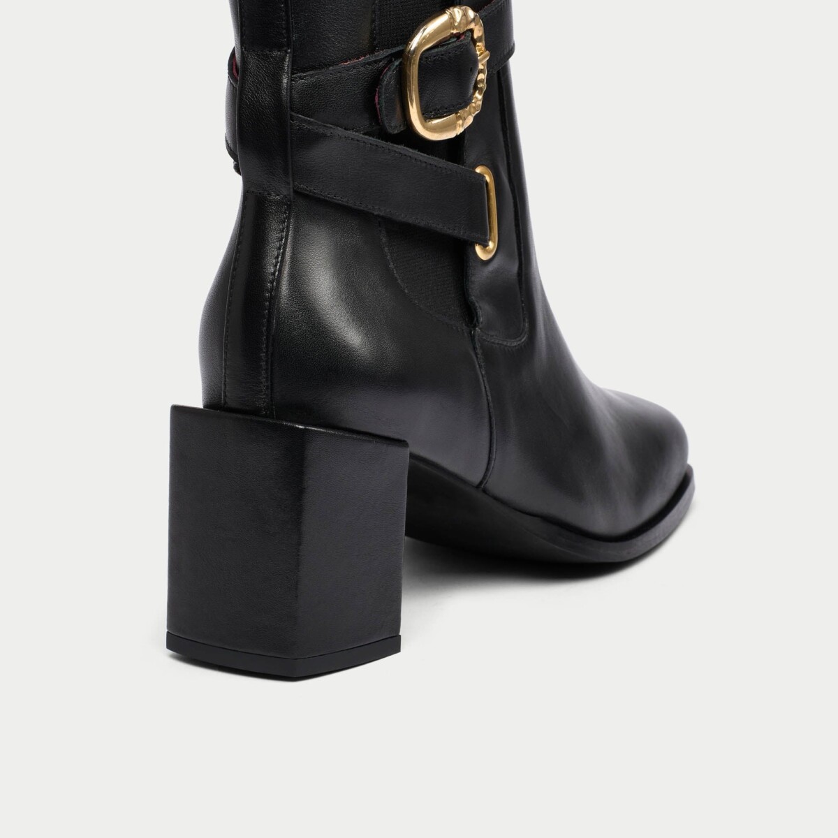 Miriam - Black Leather Boots by Calla Shoes.