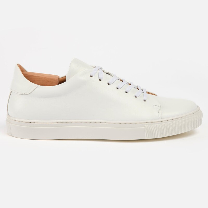 MELLOR II Sneakers - Calfskin Nappa White Leather by Goral.