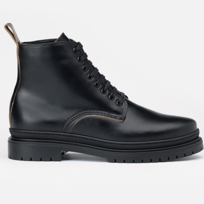 SHARMAN Boot - Horween Black Leather by Goral.