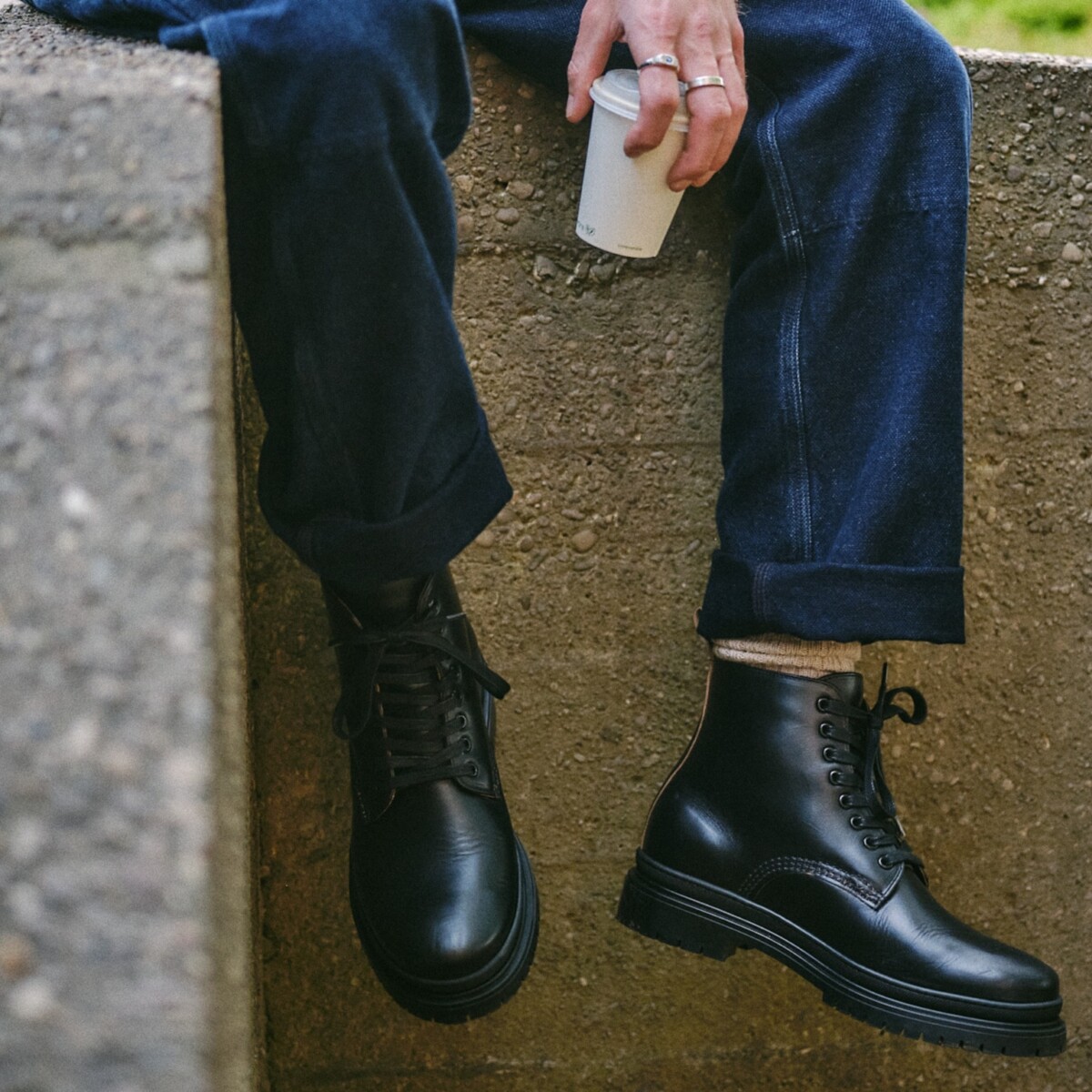 SHARMAN Boot - Horween Black Leather by Goral.