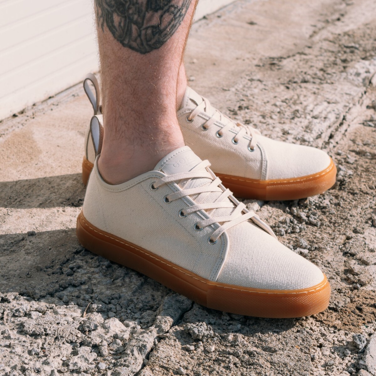 SMUGS Rose Anvil X GORAL Low Top Sneaker - 32oz Canvas by Goral.