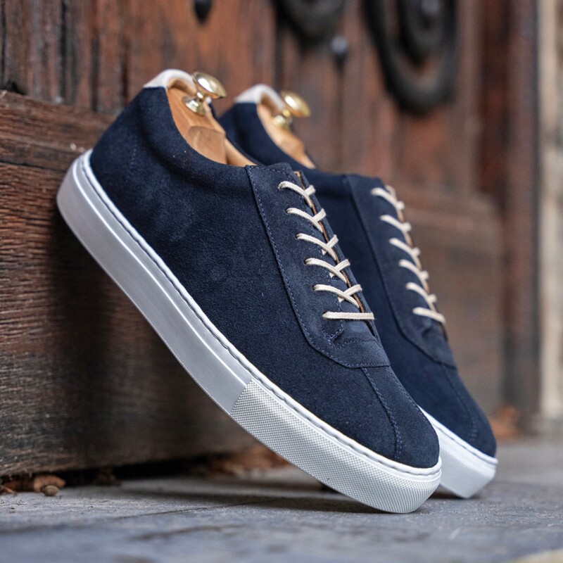 The Pilgrim Navy Suede by Lennertson.