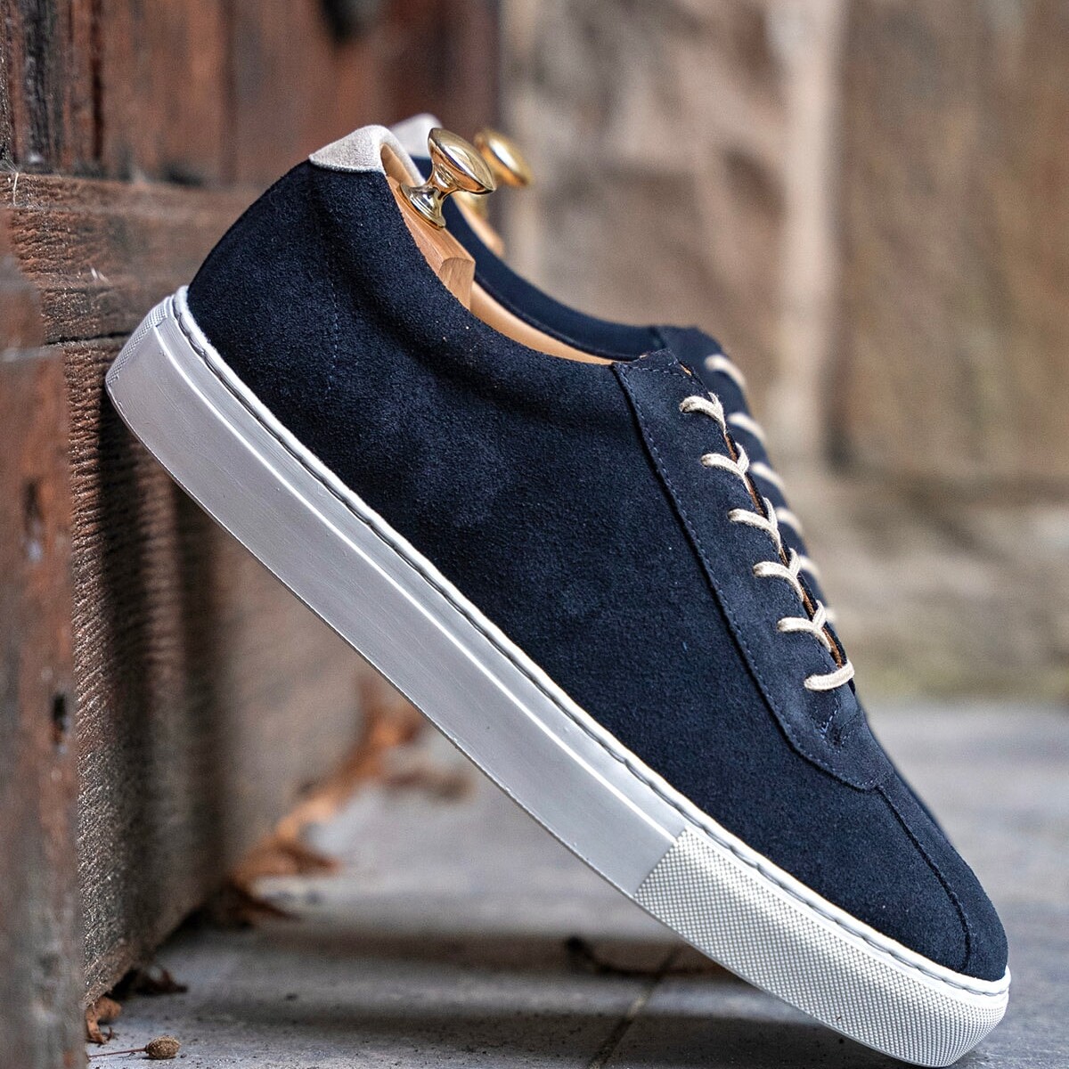 The Pilgrim Navy Suede by Lennertson.